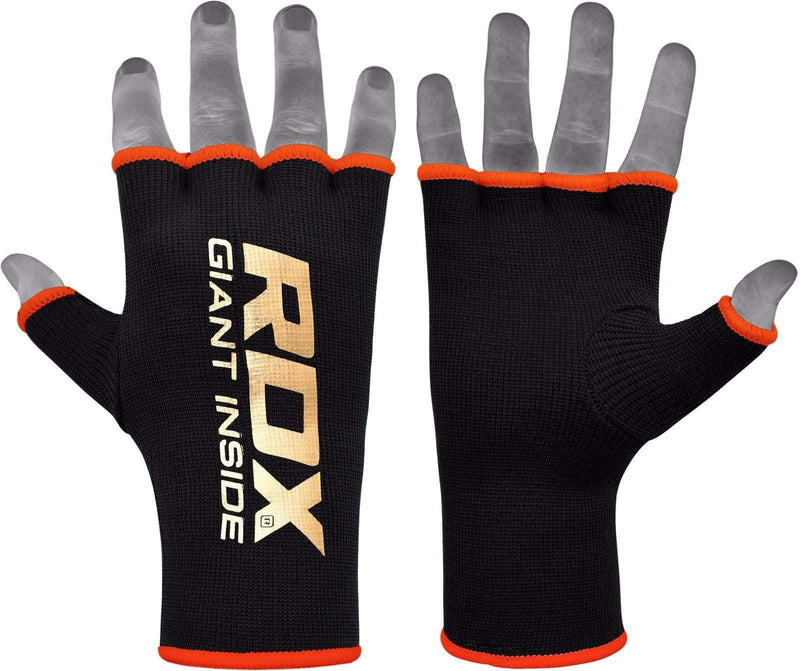 RDX HY Guantes internos Medio dedo elástico para boxeo, protección de nudillos MMA - Chelo Sports