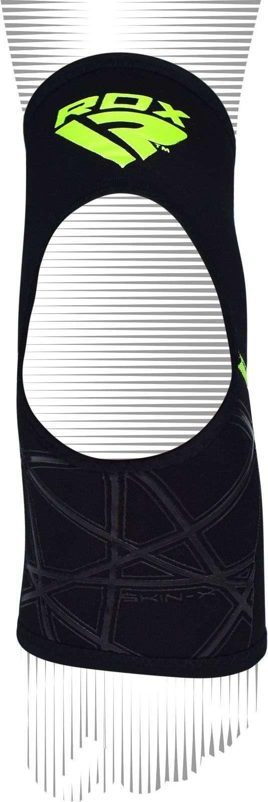 RDX A2 Soporte de tobillo negro y verde Funda de compresión de protección contra el esguince - Chelo Sports