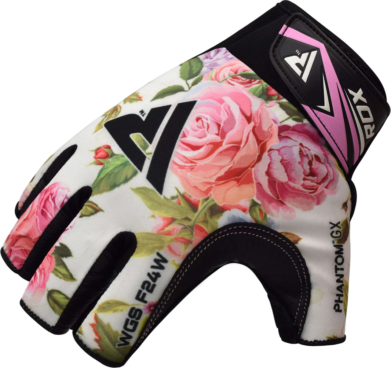 RDX F24 Short Finger Floral Bodybuilding Fitness Gym Gloves for Women