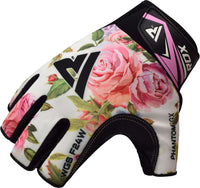 Thumbnail for RDX F24 Short Finger Floral Bodybuilding Fitness Gym Gloves for Women