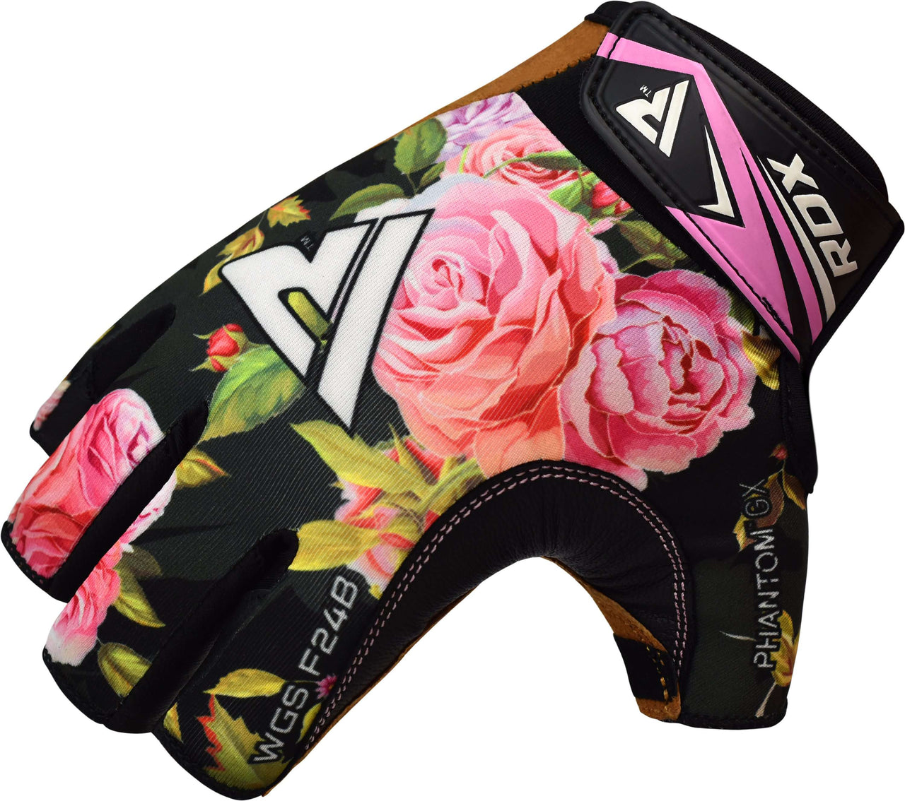 RDX F24 Short Finger Floral Bodybuilding Fitness Gym Gloves for Women