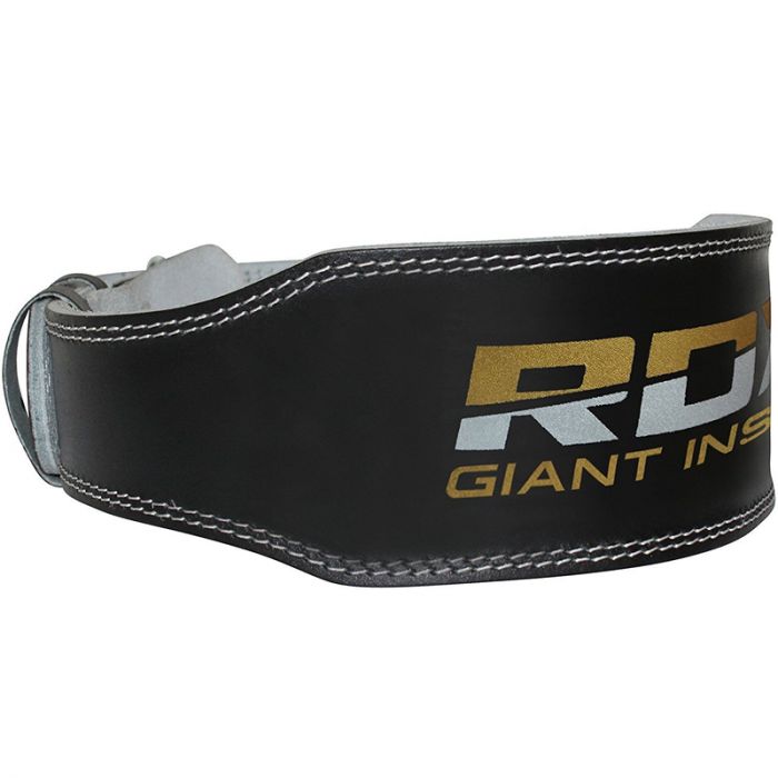 RDX 4 INCH PADDED LEATHER WEIGHTLIFTING GYM BELT 