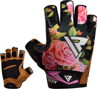 Thumbnail for RDX F24 Short Finger Floral Bodybuilding Fitness Gym Gloves for Women