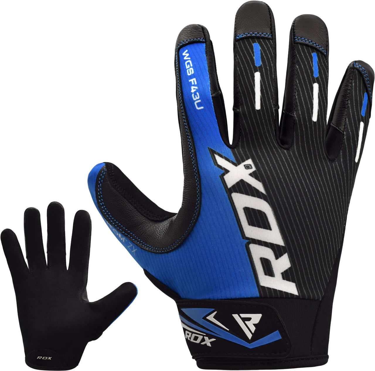 RDX F43 Guantes de gimnasio de pesas pesadas de dedo completo