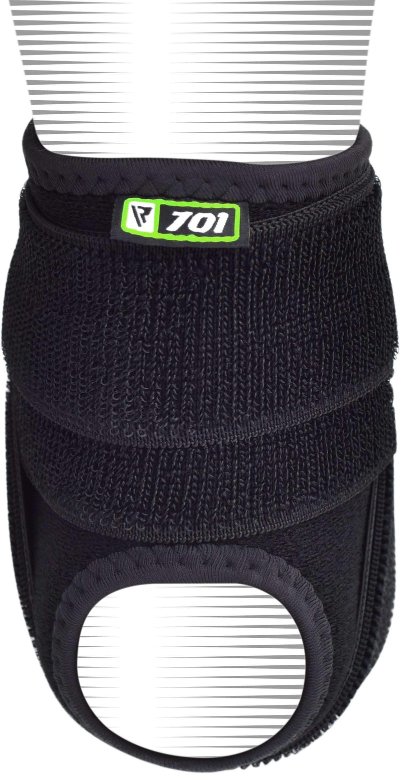RDX A701 Black Tobillera ajustable para protección contra esguinces - Chelo Sports
