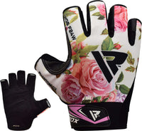 Thumbnail for RDX F24 Short Finger Floral Bodybuilding Fitness Gym Gloves for Women