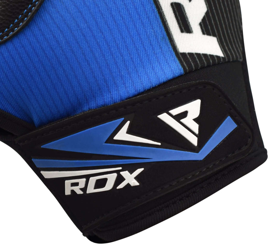 Guantes RDX F43 para levantamiento en Bolivia - detalle de costuras y agarre - Chelo Sports