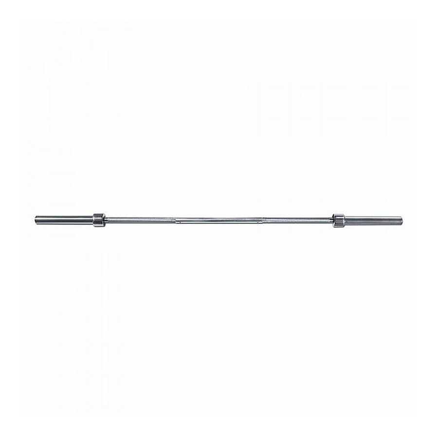 Barra Olímpica 1.8 mts en Bolivia - detalle de agarre cromado - Chelo Sports