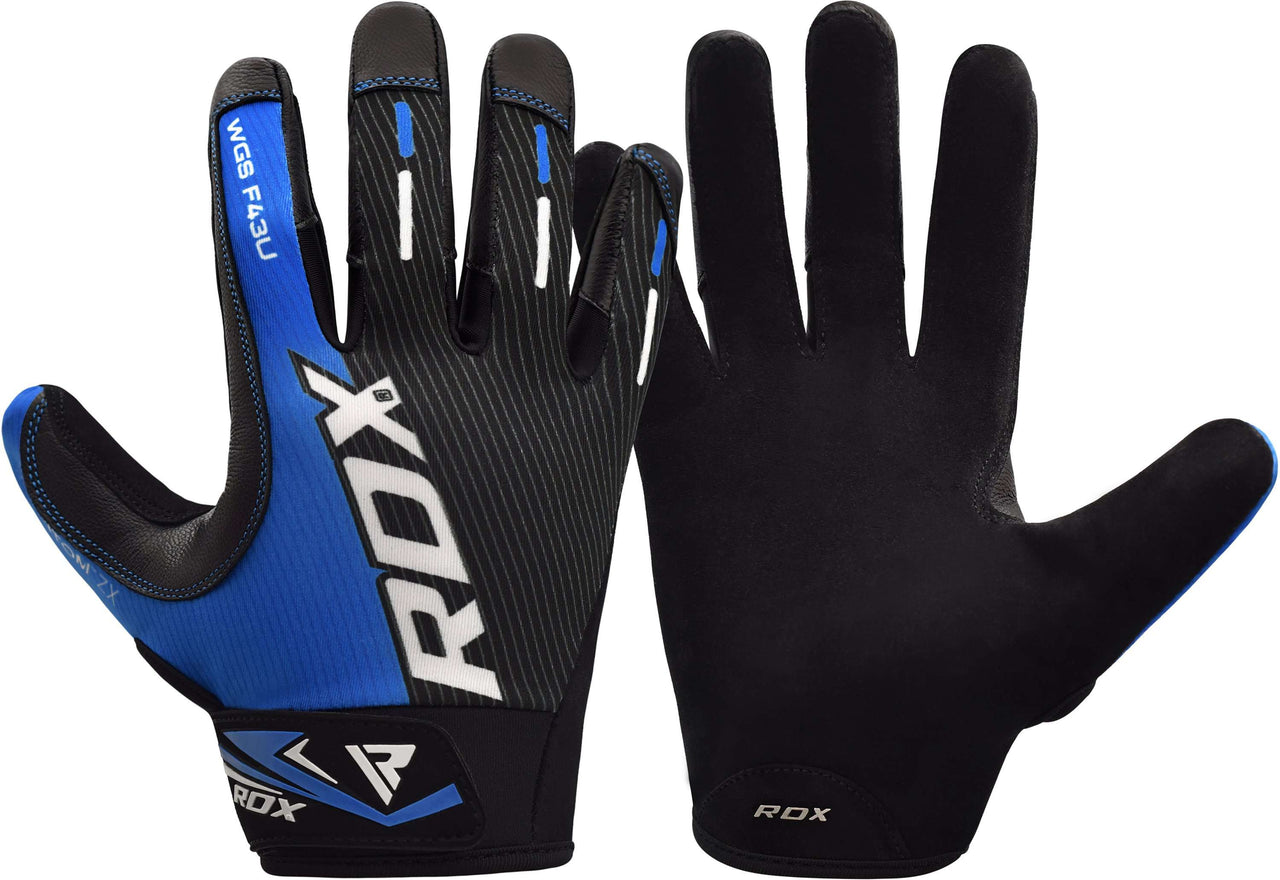 RDX F43 Guantes de gimnasio de pesas pesadas de dedo completo