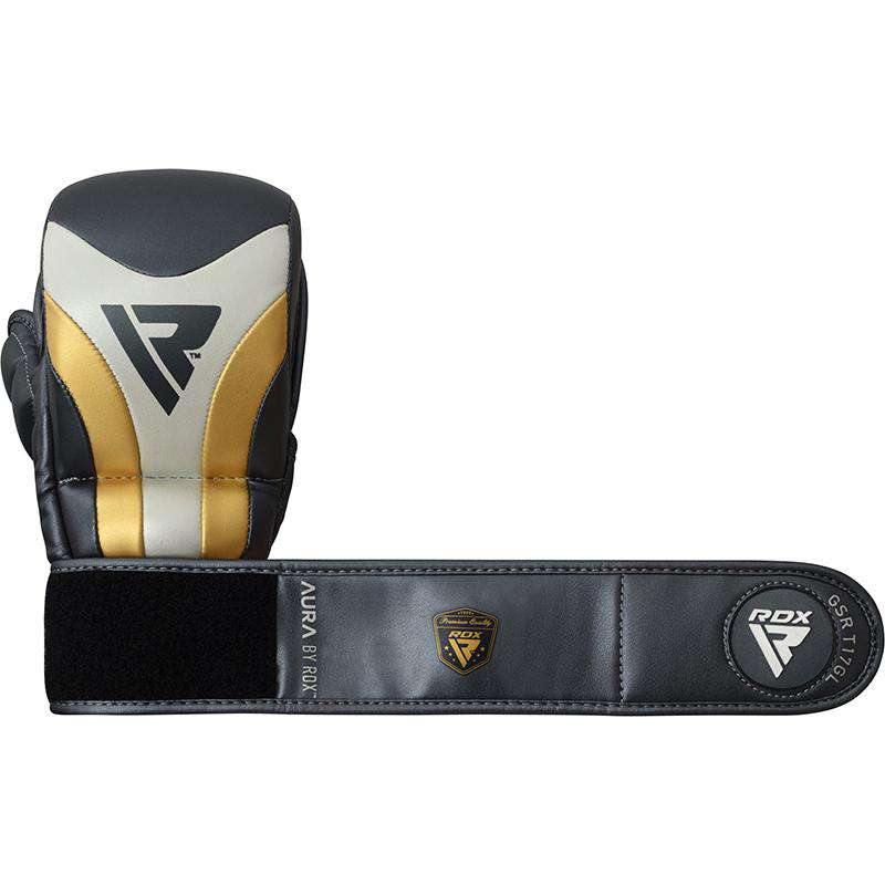 RDX T17 AURA MMA Hybrid Open Palm Grappling Gloves con Nova Tech - Chelo Sports