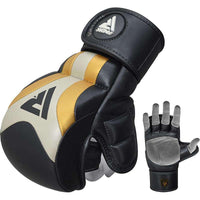 Thumbnail for RDX T17 AURA MMA Hybrid Open Palm Grappling Gloves con Nova Tech - Chelo Sports