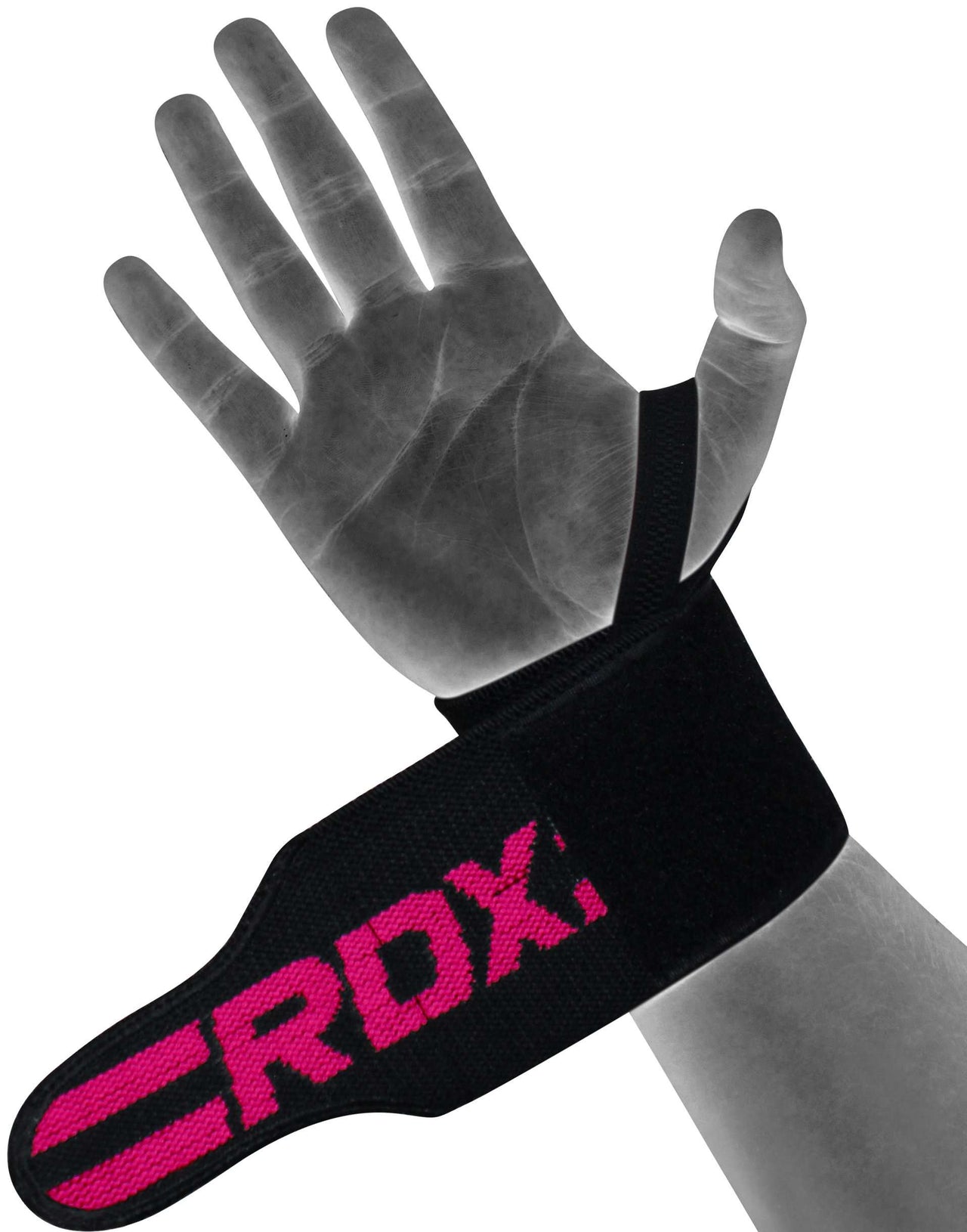 RDX W3 Weightlifting Wrist Wraps with Thumb Loops IPL Approved USPA OEKO-TEX® Standard 100 Certified