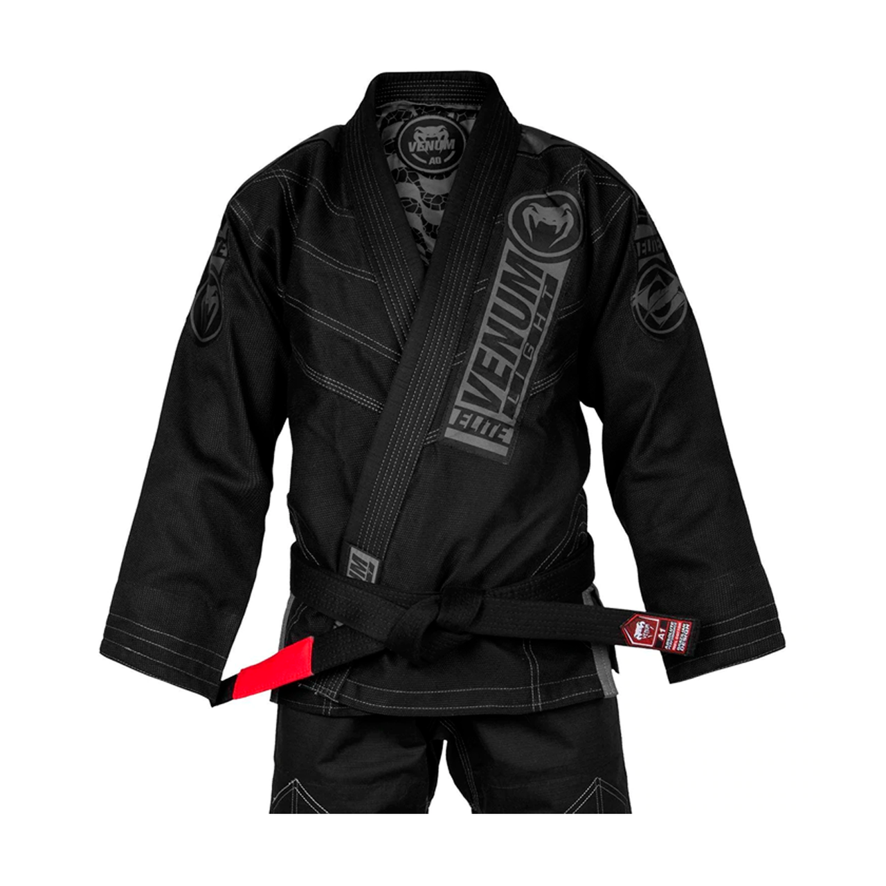 KIMONO DE BJJ VENUM ELITE LIGHT 2.0 - NEGRO/NEGRO