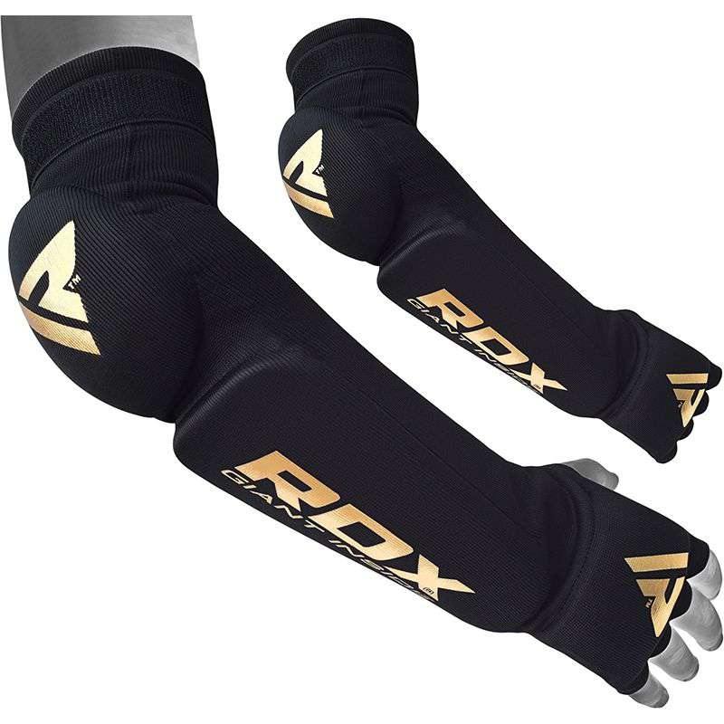 RDX E3 Coderas y antebrazos Manga acolchada para entrenamiento de Muay Thai y MMA - Chelo Sports