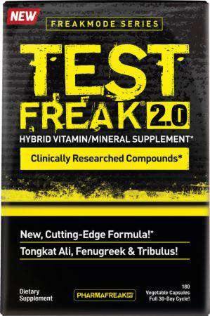 PharmaFreak TEST FREAK 2.0 , 180 Vegetable Capsules - Chelo Sports