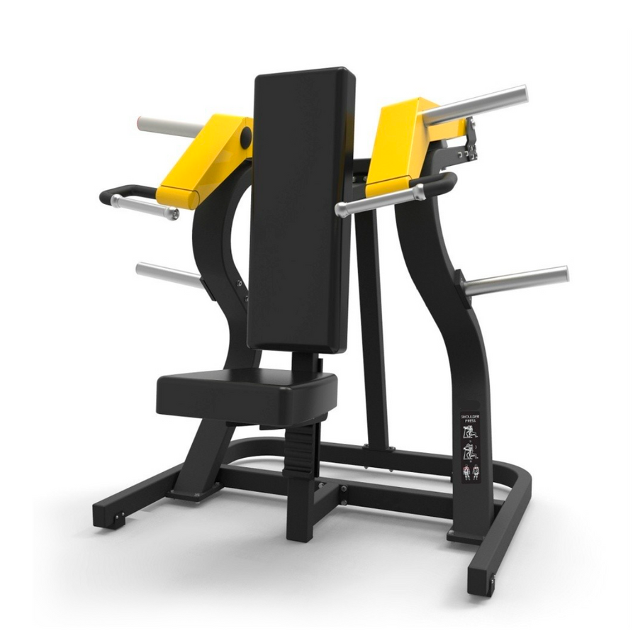 Máquina Hammer Shoulder Press - Máquina de hombros en Bolivia - vista frontal - Chelo Sports