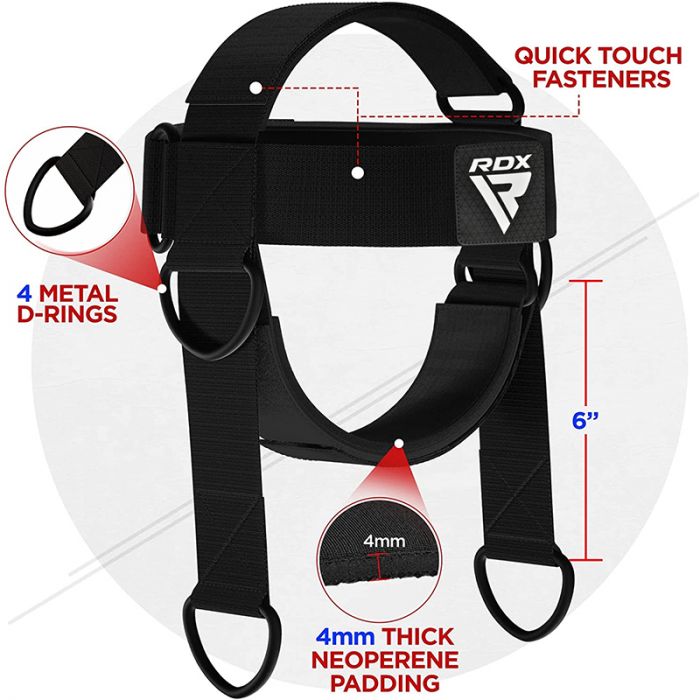Arnés de Cuello RDX H2 en Bolivia - correa para fortalecer cuello - Chelo Sports