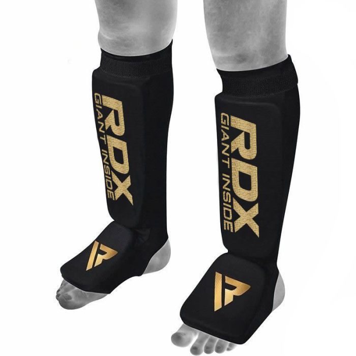 Protector de empeine de espinilla ligero acolchado con gel RDX SI MMA