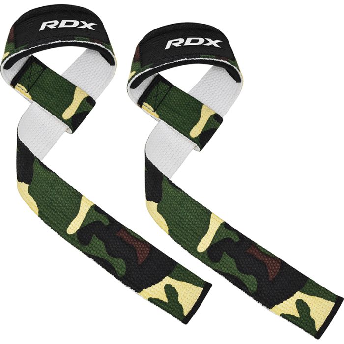 Correas de muneca RDX W1 camuflaje verde en Bolivia - straps para gym - Chelo Sports