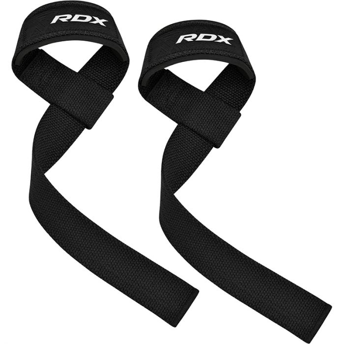 Correas de muneca RDX W1 negras en Bolivia - vista principal para pesas - Chelo Sports