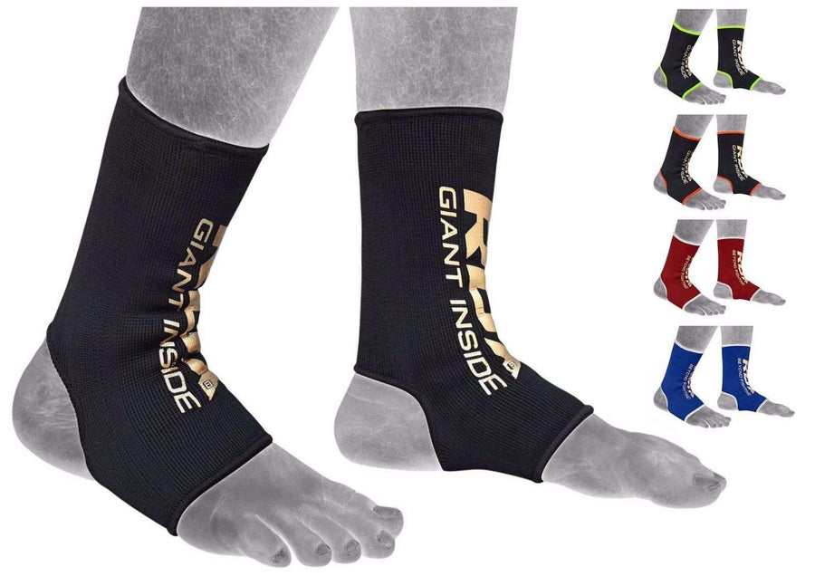 RDX AB Black Tobillera Soporte Esguince Protección Compresión Manga - Chelo Sports