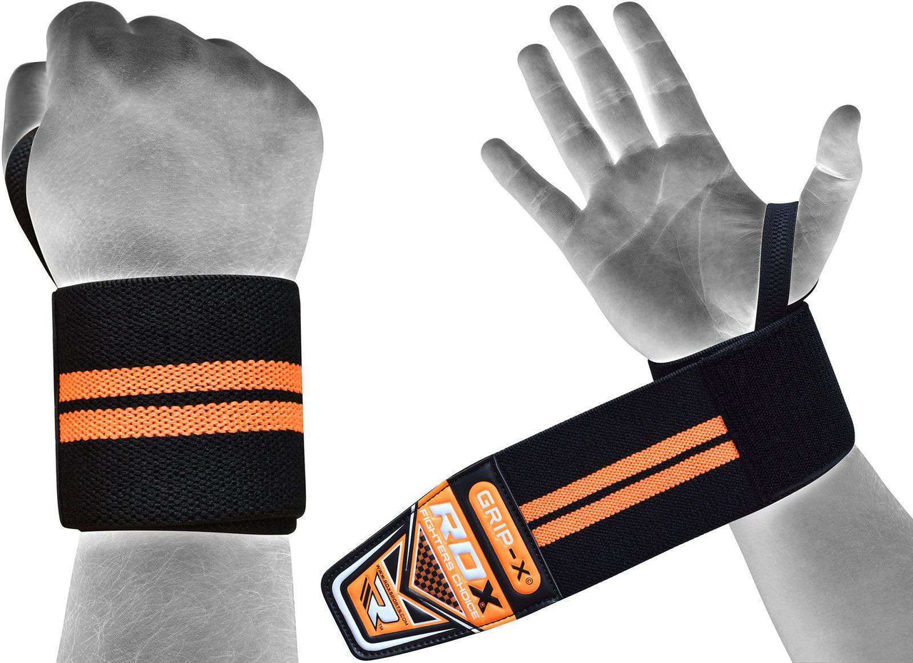 RDX W3 Weightlifting Wrist Wraps with Thumb Loops IPL Approved USPA OEKO-TEX® Standard 100 Certified