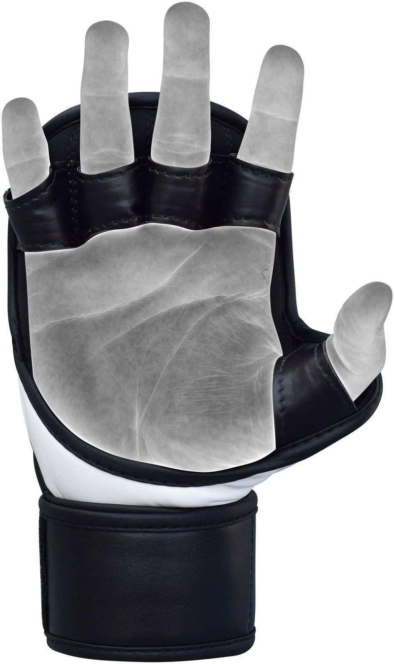 RDX T6 SMMAF Guantes de agarre MMA híbridos aprobados Gel acolchado - Chelo Sports