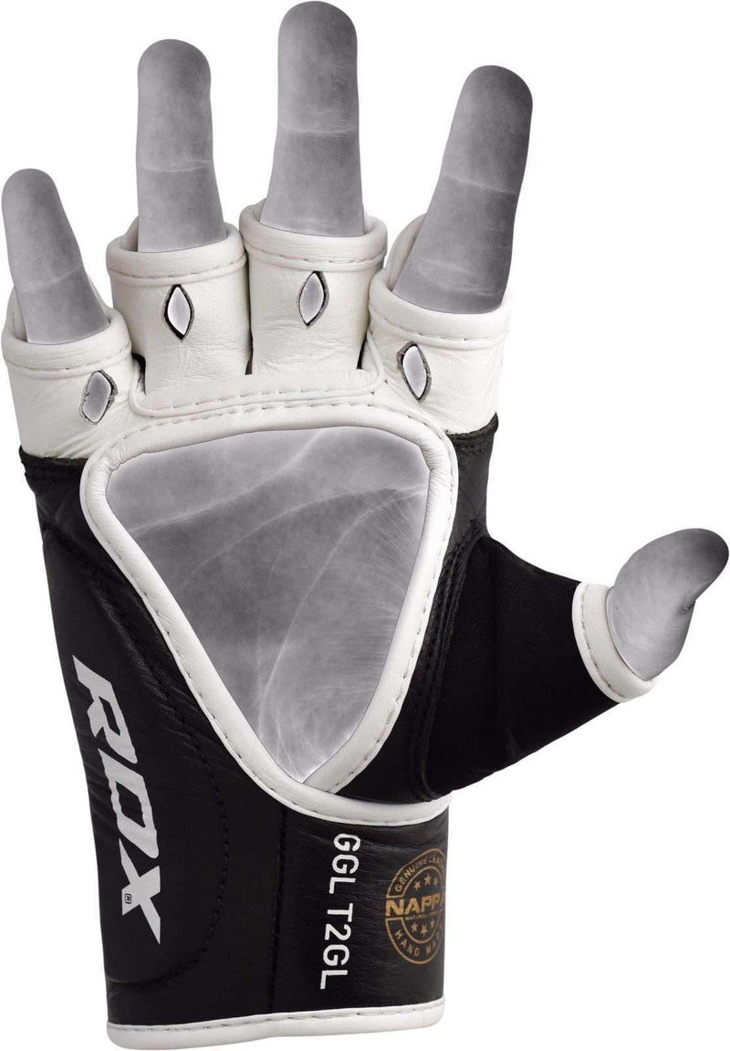 RDX T2 Pro MMA Fight Gloves Palma acolchada de gel con protección para el pulgar - Chelo Sports