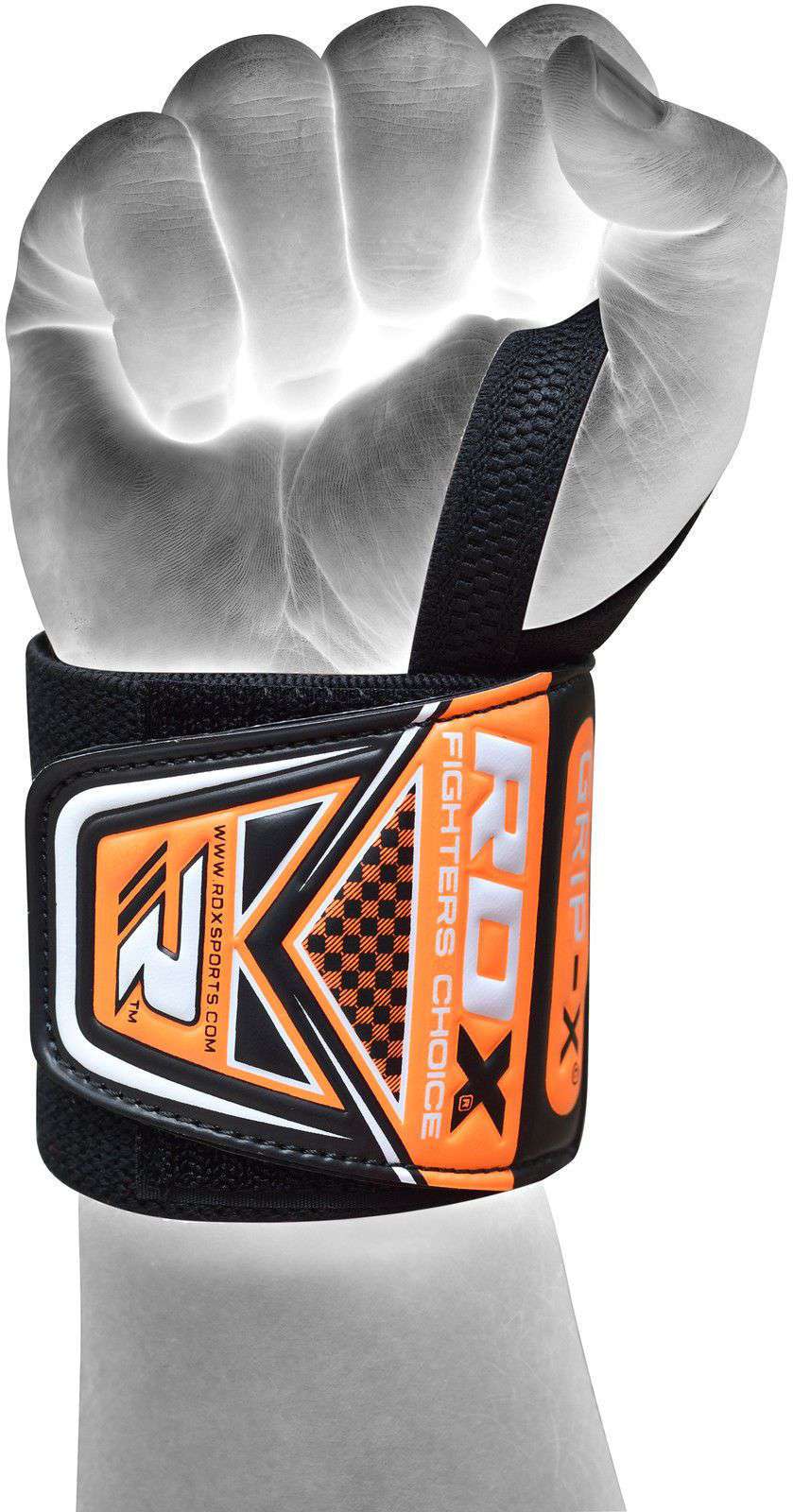 RDX W3 Weightlifting Wrist Wraps with Thumb Loops IPL Approved USPA OEKO-TEX® Standard 100 Certified