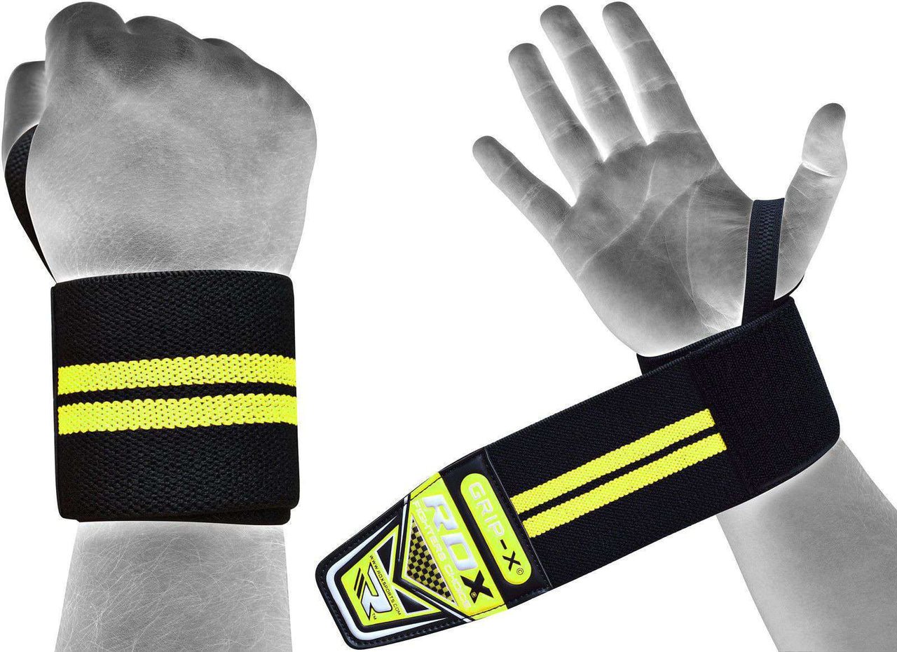 RDX W3 Weightlifting Wrist Wraps with Thumb Loops IPL Approved USPA OEKO-TEX® Standard 100 Certified