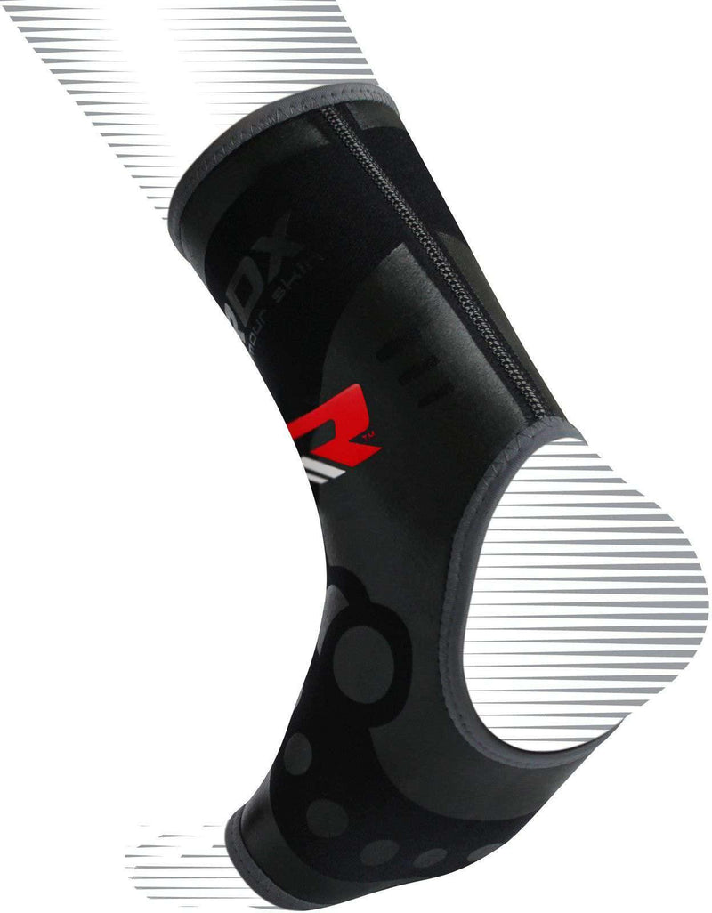 RDX A2 Soporte de tobillo negro Funda de compresión de protección contra el esguince - Chelo Sports