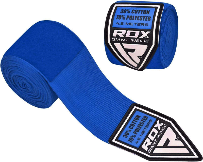 RDX RBU 4.5m vendaje elástico para envolturas de manos para boxeo, MMA y Muay Thai - Chelo Sports
