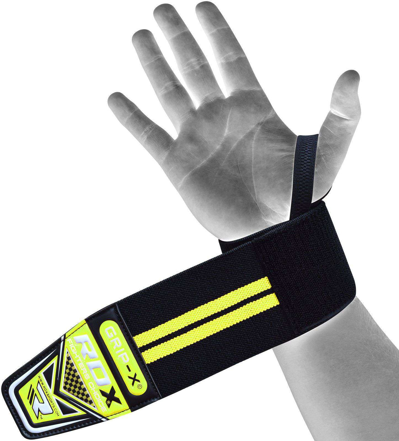 RDX W3 Weightlifting Wrist Wraps with Thumb Loops IPL Approved USPA OEKO-TEX® Standard 100 Certified