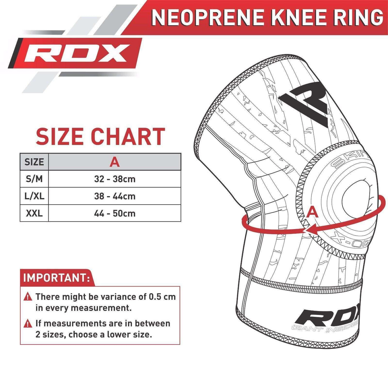 RDX K2 Soporte de compresión para rodillas para atletas - Chelo Sports