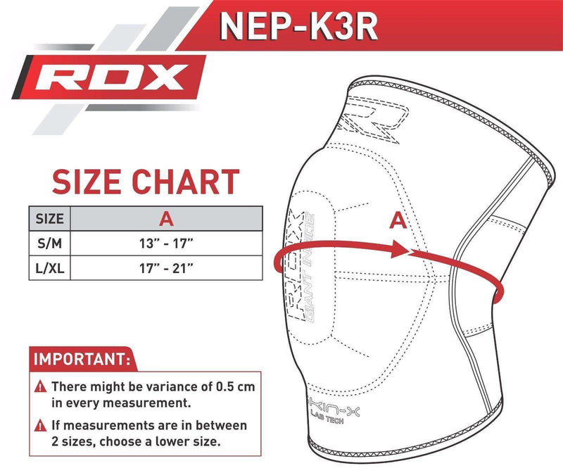 RDX K3 Funda de compresión acolchada para rodilla para deportistas - Chelo Sports