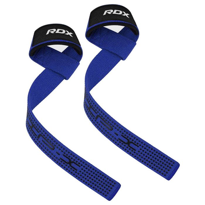 Straps RDX S4 azules en Bolivia - agarre para peso muerto y gym - Chelo Sports