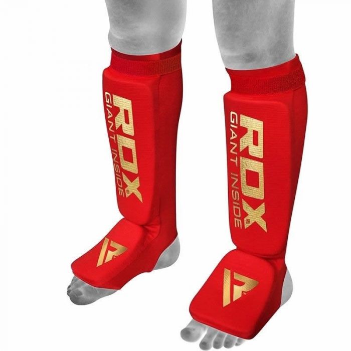 Protector de empeine de espinilla ligero acolchado con gel RDX SI MMA